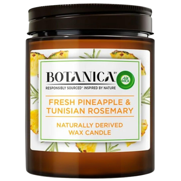 Botanica Candles 205G Fresh Pineapple and Tuni Rose
