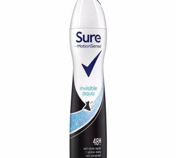 Sure Deo Spray 250ML Invisible Aqua